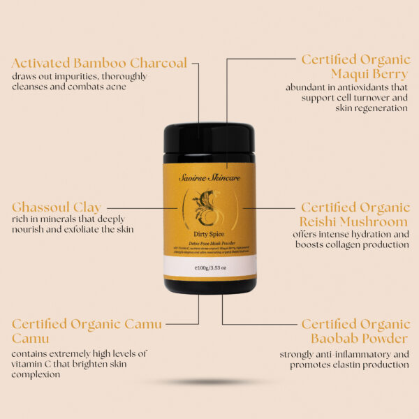 Alternative view of Dirty Spice | Powder Face Mask with Moroccan Clay & Organic Maqui Berry